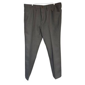 Wrangler Mens Gray Classic Fit Inseam Waist Polyester Vintage Retro Cowboy Wear